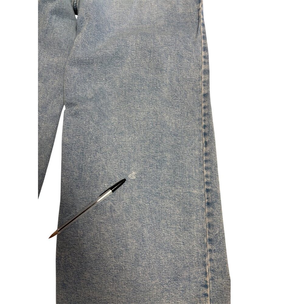 Ava & Viv Wide Leg Lighter Wash Denim Jeans Size 16 Womens Relaxed Fit Stretch - Picture 7 of 14